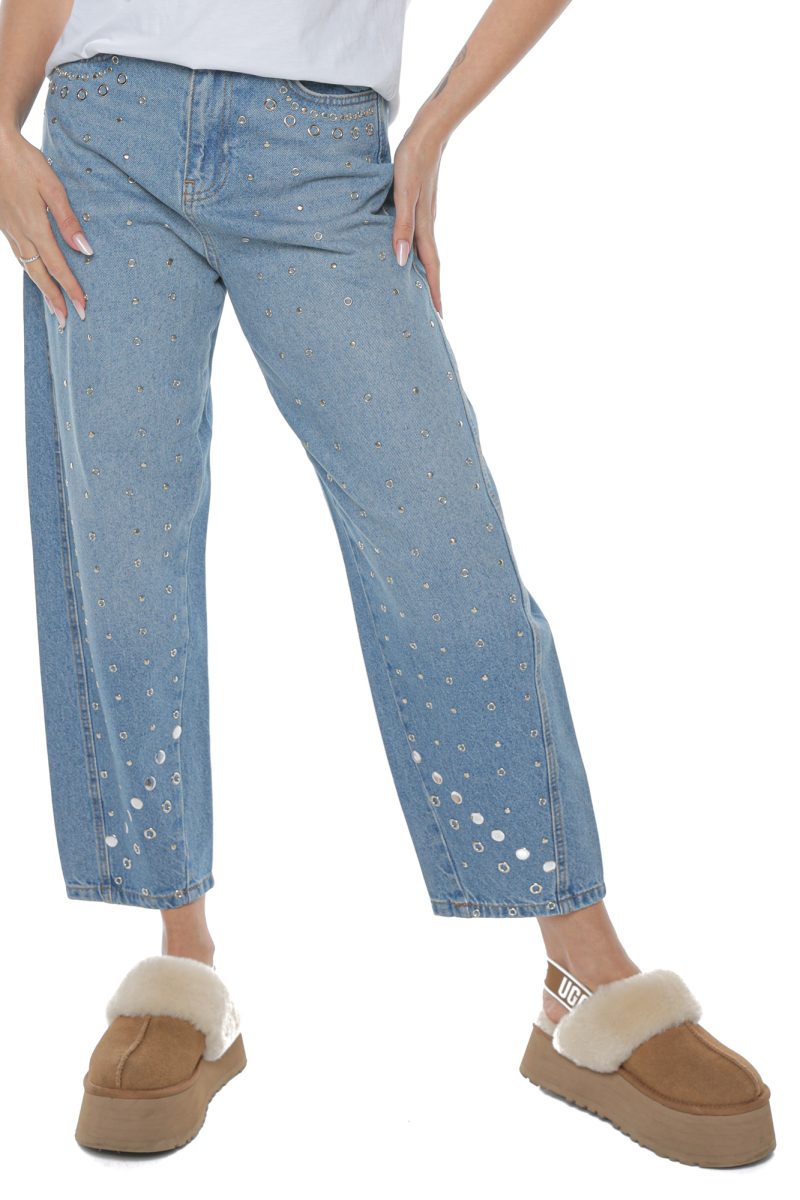 Blugi Bleu cu Capse Cory
