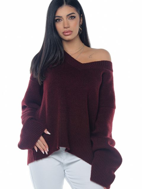 Pulover Damă Burgundy Amelia